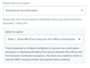 rines scholarship web process